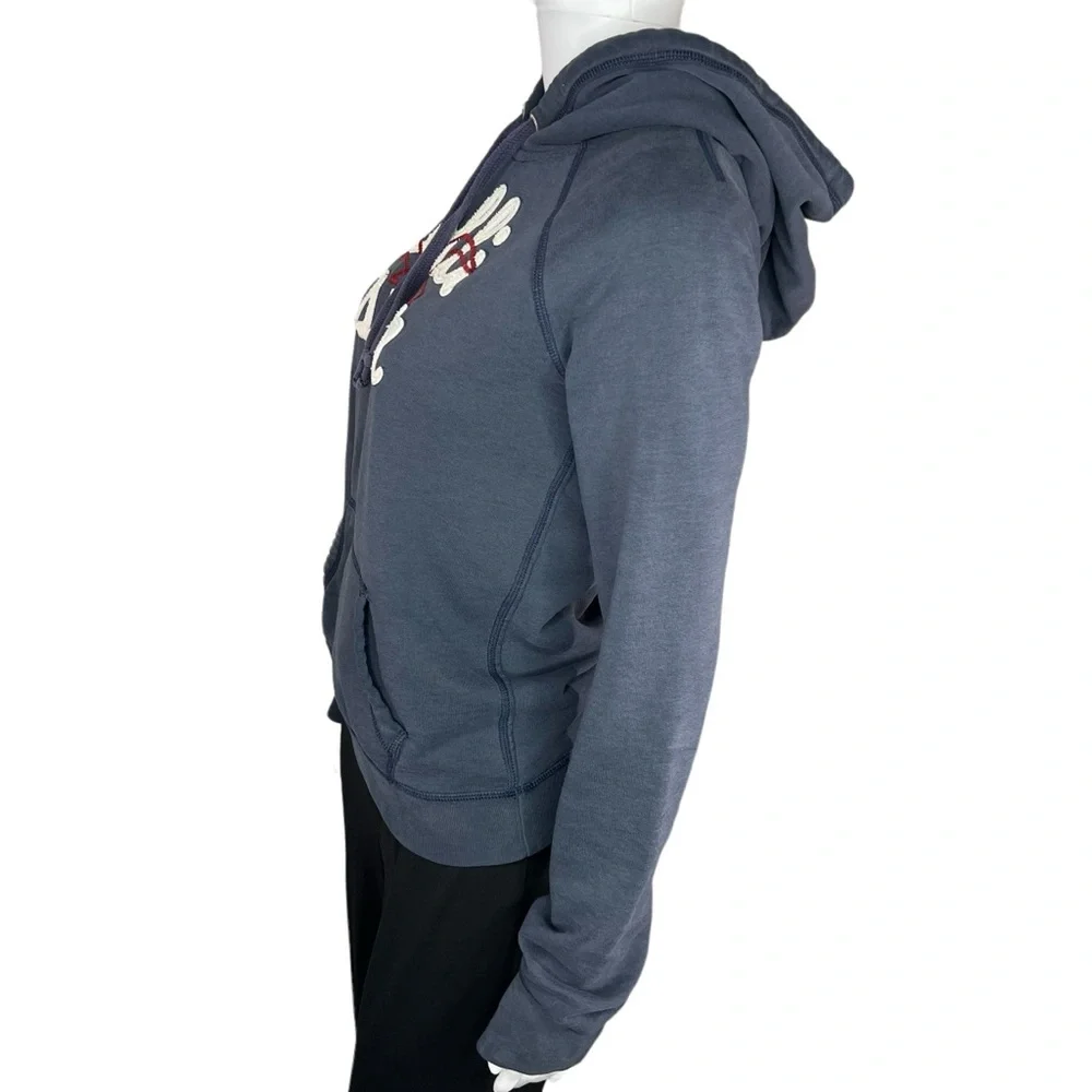 Y2K Hollister Navy Hoodie L - Picture 6 of 8